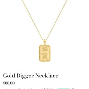 Electric Picks Gold Digger Necklace